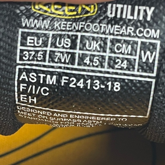 NIB Keen Womens Sparta 2 Black Aluminum Toe Work and Safety Sneakers Size 7 Wide - Picture 8 of 11